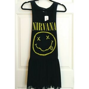 NWT Forever21 Nirvana Racerback Tulle Tutu Dress